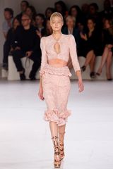Alexander McQueen Spring 2012 Pink Corset Belt 