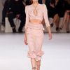 Alexander Mcqueen Spring 2012 Pink Ruffle Trim Pencil Skirt  in Pink - Lyst