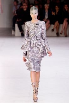 Alexander McQueen Spring 2012 Metallic Gladiator Platforms - Lyst