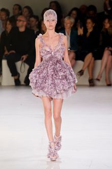 Alexander McQueen Spring 2012 Metallic Gladiator Platforms With Ruffles - Lyst