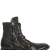 Bb Bruno Bordese Side Zipped Calfskin Boots in Black for Men - Lyst