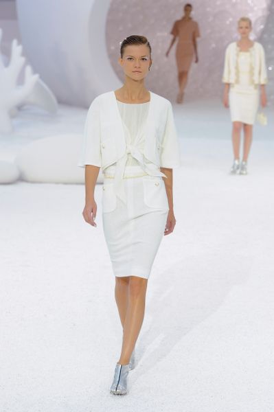 Chanel Spring 2012 White See Through Top in White - Lyst