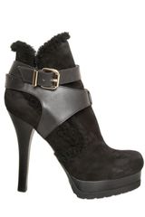 Fendi 120mm Suede and Calfskin Low Boots
