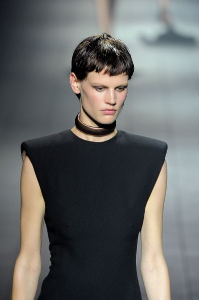 Lanvin Spring 2012 Gold Choker Necklace in Gold - Lyst