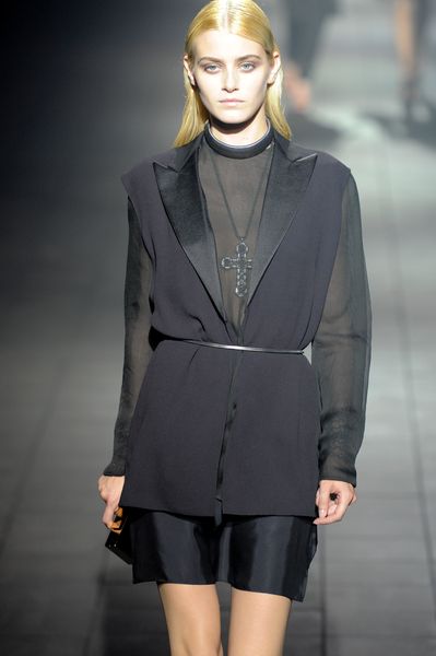 Lanvin Spring 2012 Necklace with Oversize Cross Pendant in Silver - Lyst