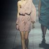 Lanvin Spring 2012 Pink Asymmetric One Shoulder Mini Dress  in Pink - Lyst