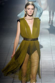 Lanvin Spring 2012 Green Wide Belt - Lyst