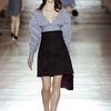 Miu Miu Spring 2012 Cropped VNeck Top with Exaggerated Sleeves in Gray - Lyst