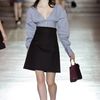 Miu Miu Spring 2012 Cropped VNeck Top with Exaggerated Sleeves in Gray - Lyst