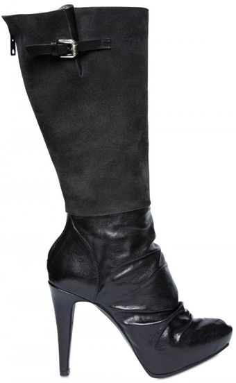 Raparo 110mm Suede and Shiny Calfskin Boots - Lyst