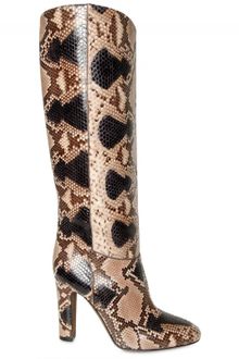 Valentino Hand Painted Python Boots - Lyst
