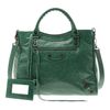 Balenciaga Velo Small Leather Bag in Green - Lyst