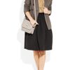 Dkny Crocodileeffect Leather Shoulder Bag in Beige (gray)