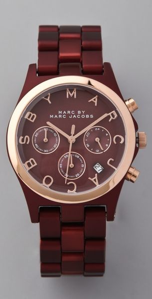 Marc By Marc Jacobs Henry Wine Aluminum Watch - Lyst