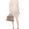 Opening Ceremony Dropped Waist Lace Dress with Tartan Skirt Backing in White - Lyst