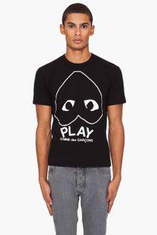 Play Comme Des Garçons White Jersey Print T-shirt - Lyst