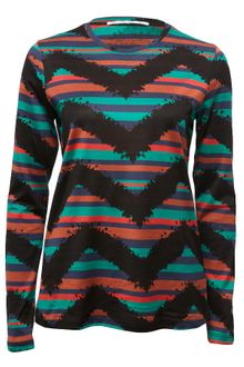Proenza Schouler Tie-dye Stripe Long Sleeve T-shirt - Lyst
