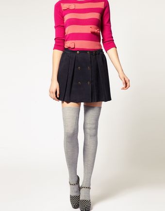 ASOS Collection Asos Wool Cable Over The Knee Socks - Lyst