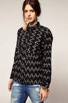 ASOS Collection Asos Homelands Ikat Print Shirt - Lyst