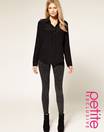  Asos Petite Exclusive Glitter Leggings 