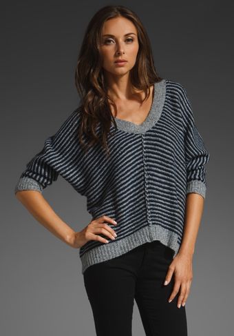  Stripe Pullover Sweater 