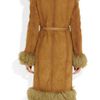Gucci Belted Shearling Coat in Brown (tobacco) - Lyst