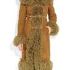 Gucci Belted Shearling Coat in Brown (tobacco) - Lyst