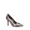 Zara Laminated Python Court Shoe in Silver (black) - Lyst