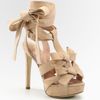 Dior Ingenue Suede Bow T Strap Sandals in Pink (flesh) - Lyst