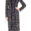 Alexander Mcqueen Bouclétweed Coat in Black - Lyst
