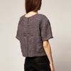 Asos Collection Asos Crinkle Check Shell Top in Gray (grey) - Lyst