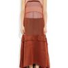 Narciso Rodriguez Silkmousseline Dress in Brown (copper) - Lyst