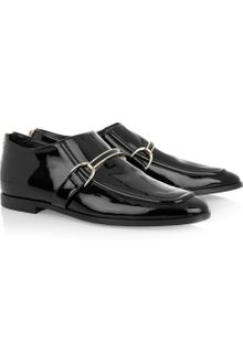 Stella McCartney Faux Patent-leather Moccasins - Lyst
