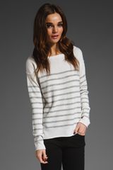 Vince Lurex Stripe Breton Sweater