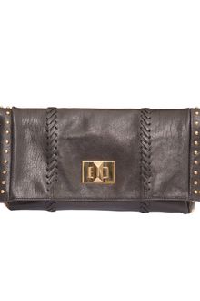 Emilio Pucci Studded Leather Clutch - Lyst