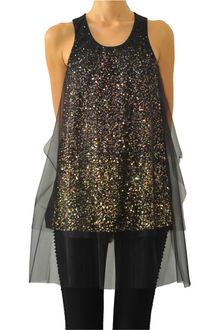 Givenchy Paillettes and Tulle Top - Lyst
