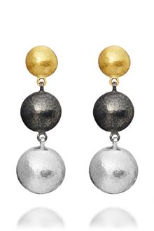Gurhan Three Bead Drop Earrings - Lyst