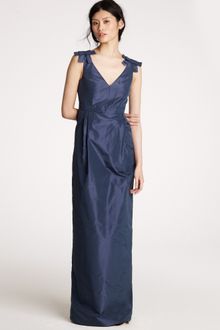 J.Crew Adelle Long Dress in Silk Taffeta - Lyst
