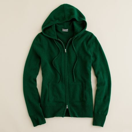 j crew cashmere hoodie mens