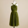 J.crew Sinclair Dress in Silk Chiffon in Green (jalapeno) - Lyst