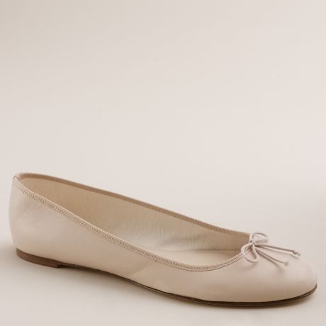 J.crew Classic Leather Ballet Flats in Beige (tawny sand) - Lyst