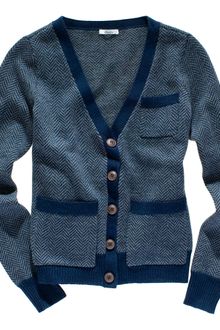 Madewell Herringbone Cardigan - Lyst