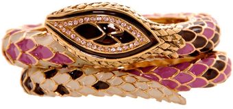 Roberto Cavalli Snake Double Bracelet - Lyst