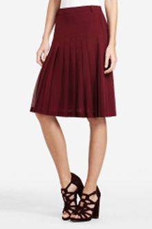 BCBGMAXAZRIA Bonita Pleated Chiffon Skirt - Lyst