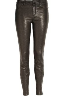 J Brand Stretch-leather Skinny Pants - Lyst