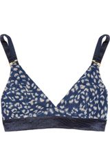 Stella McCartney Marguerite Riding Printed Mesh Soft-cup Bra