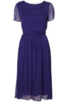 Topshop Short Sleeve Midi Dress - Lyst