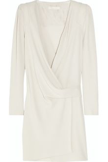 Vanessa Bruno Draped Wrap-effect Crepe Dress - Lyst