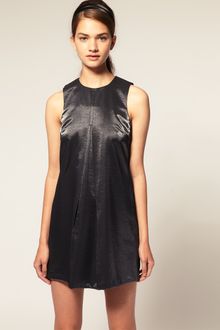 ASOS Collection Asos Shift Dress in Metallic - Lyst