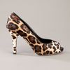 Dolce & Gabbana Peep Toe Pump in Animal (nude) - Lyst